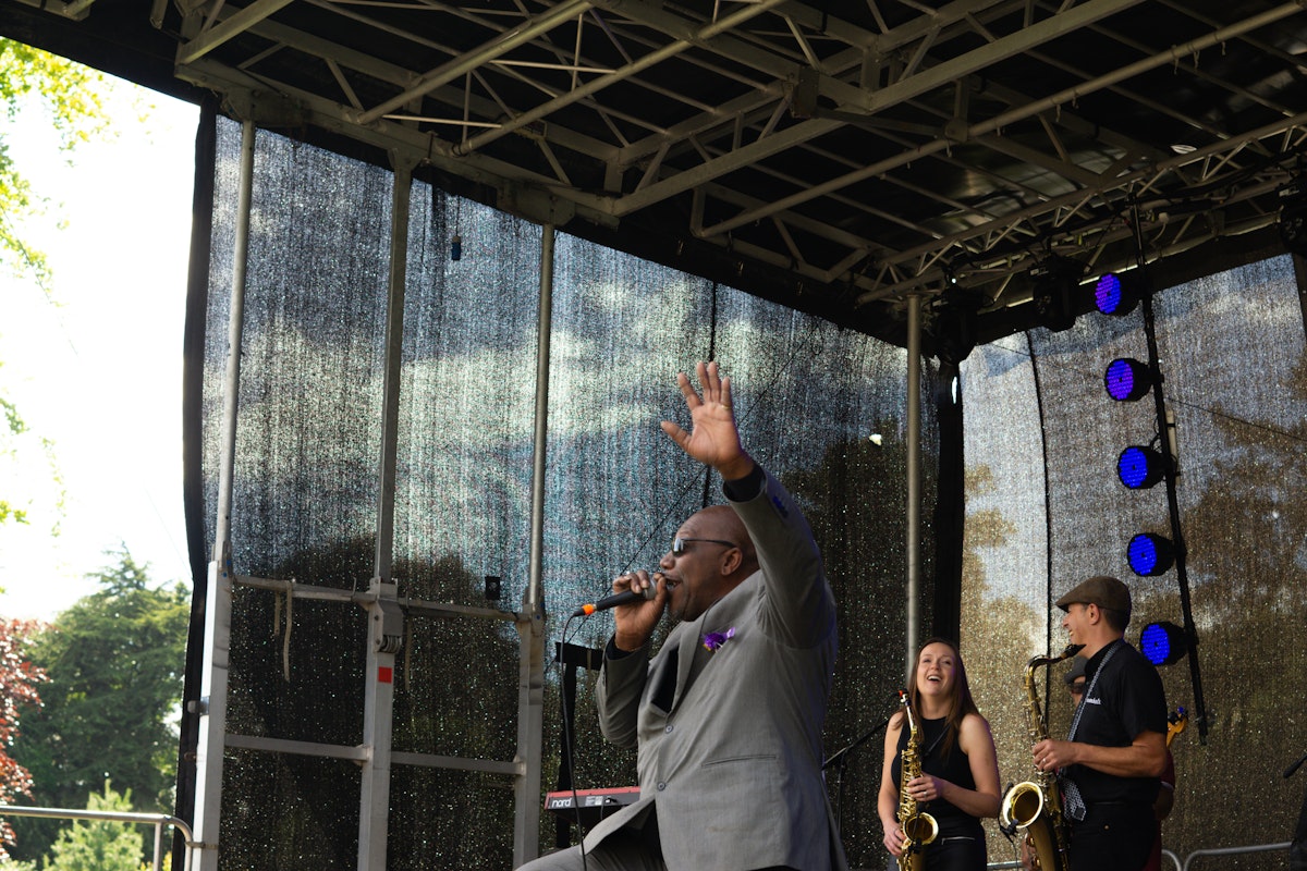 The Downsetters performing at Ipswich Music Day